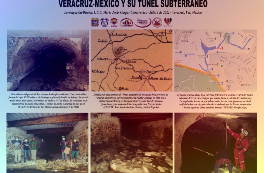 EL PUENTE DE LAS ÁNIMAS SOBRE EL CAMINO REAL VERACRUZ-MÉXICO Y SU TÚNEL SUBTERRÁNEO